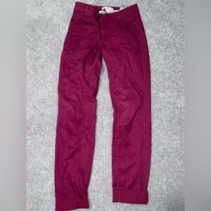 H&M Maroon Straight Leg Pants
